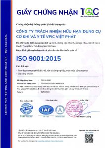 Giấy chứng nhận ISO 9001:2015 của Việt Phát